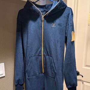 ❄️ Onepiece Navy Fleece Jumpsuit / Onesie – Size M – Excellent Condition